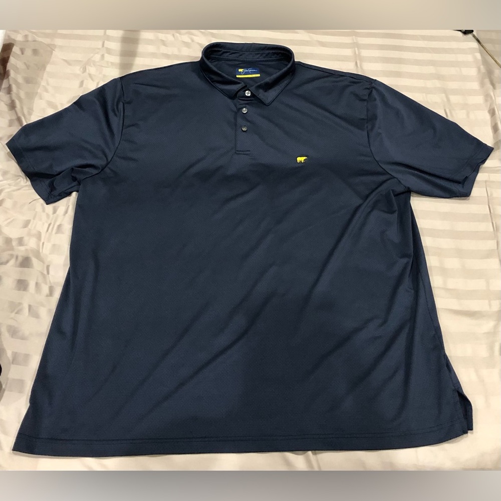 Jack Nicklaus- Golden Bear Navy Blue Golf Shirt size XXL